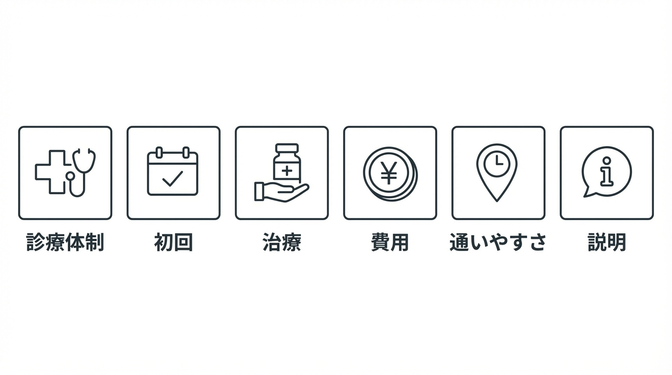 クリニック選びのチェックポイント