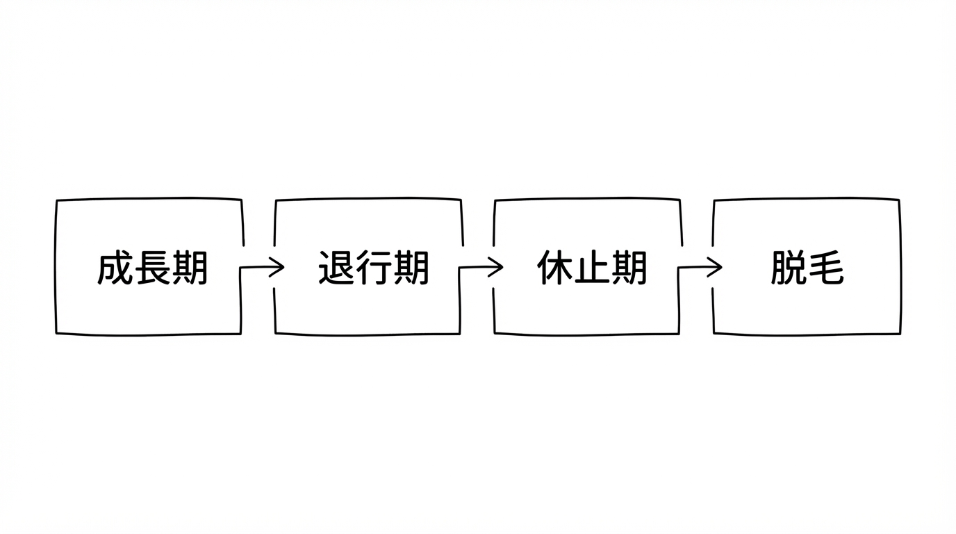 ヘアサイクルの流れ